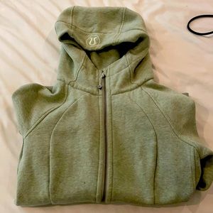 Lululemon light green scuba hoodie